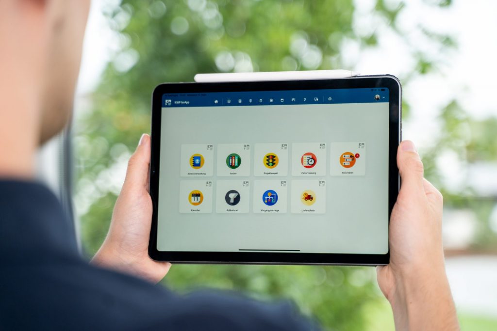 KWP Fotos September 2024 65 KWP App auf einem Tablet