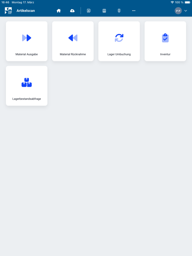 Artikelscan KWP bnApp - Artikelscan